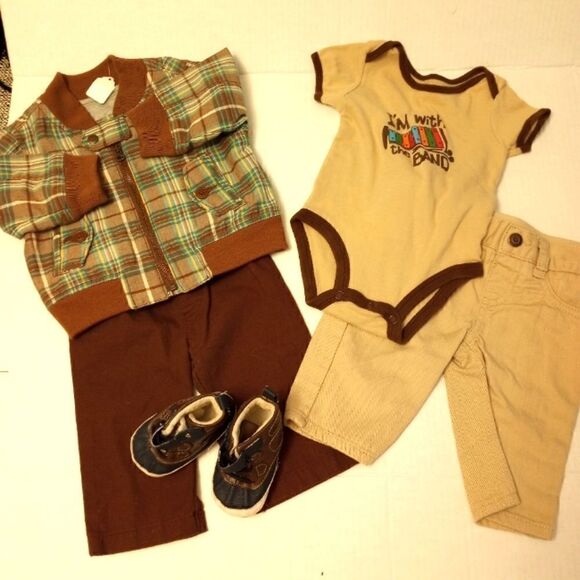 - Bundle 3 month boy jacket pants onesie bundle - Picture 1 of 10
